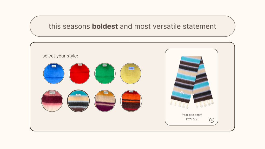 This Seasons Boldest and most Versatile Statement is back🧣👆🏼★