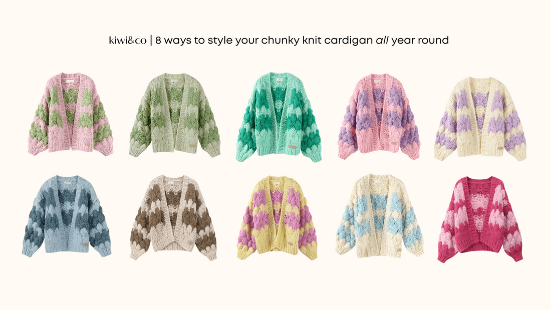 8 Ways to Style your Chunky Knit Cardigan 𝘢𝘭𝘭 Year Round