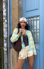 Blue & Yellow Darling Cardigan