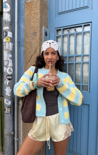 Blue & Yellow Darling Cardigan