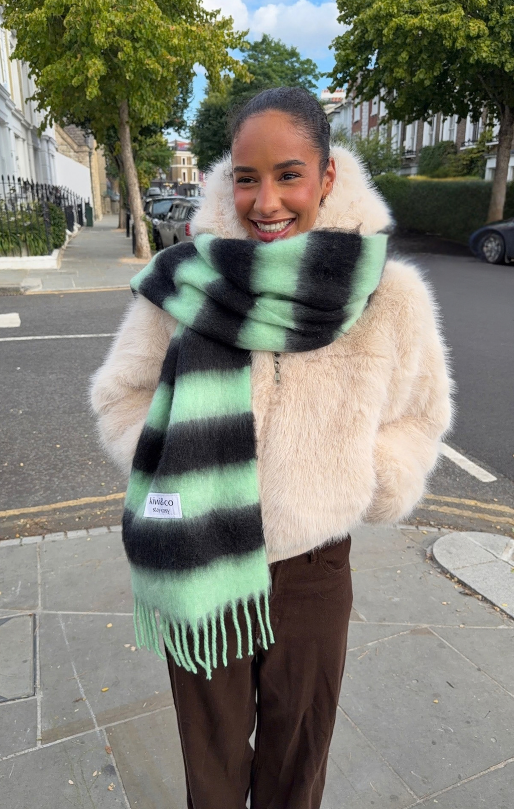 Liquorice Stripe Scarf