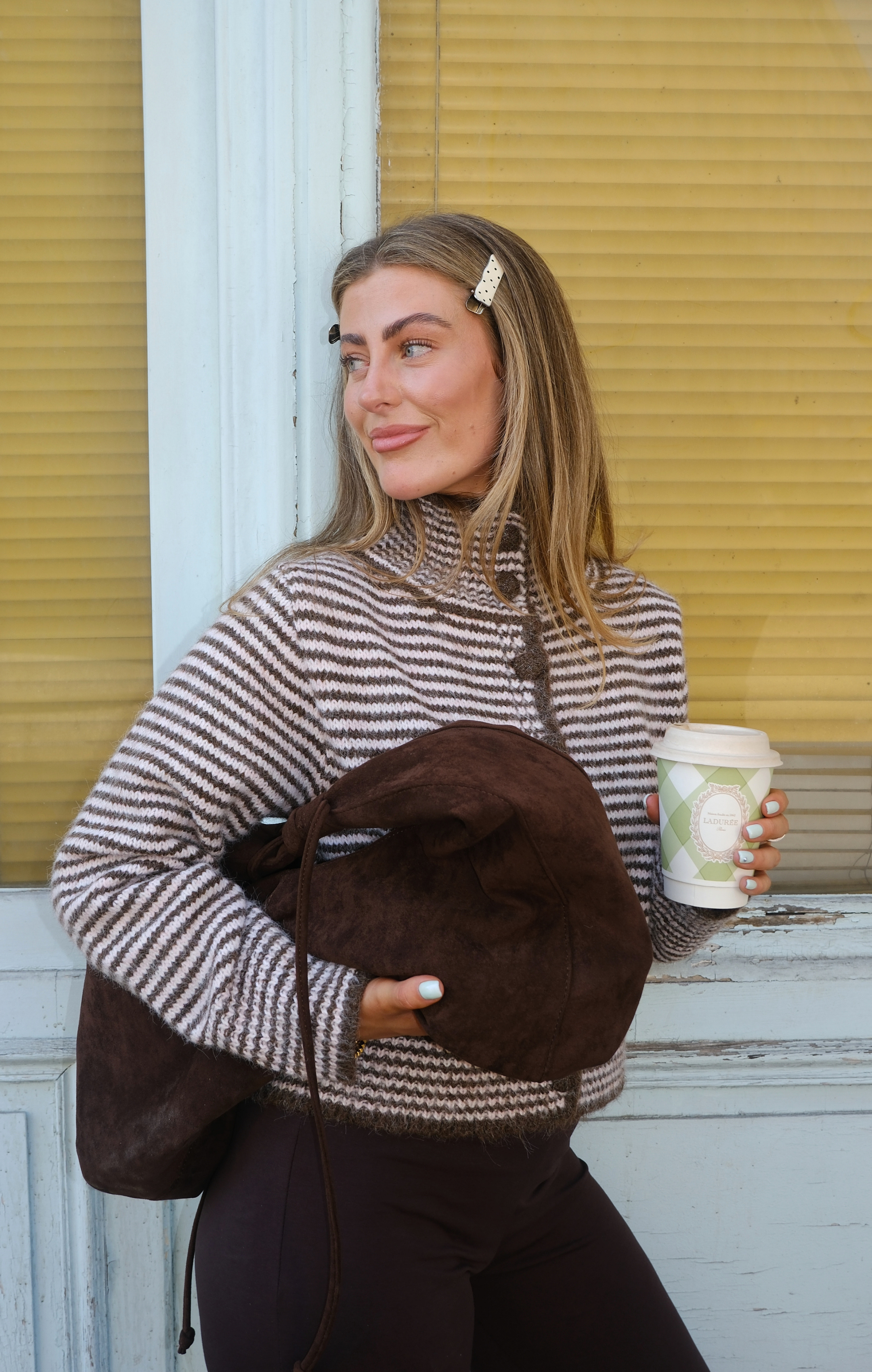 Button Me Up Funnel Neck Jumper
