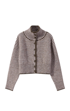 Coming Soon Button Me Up Funnel Neck Jumper