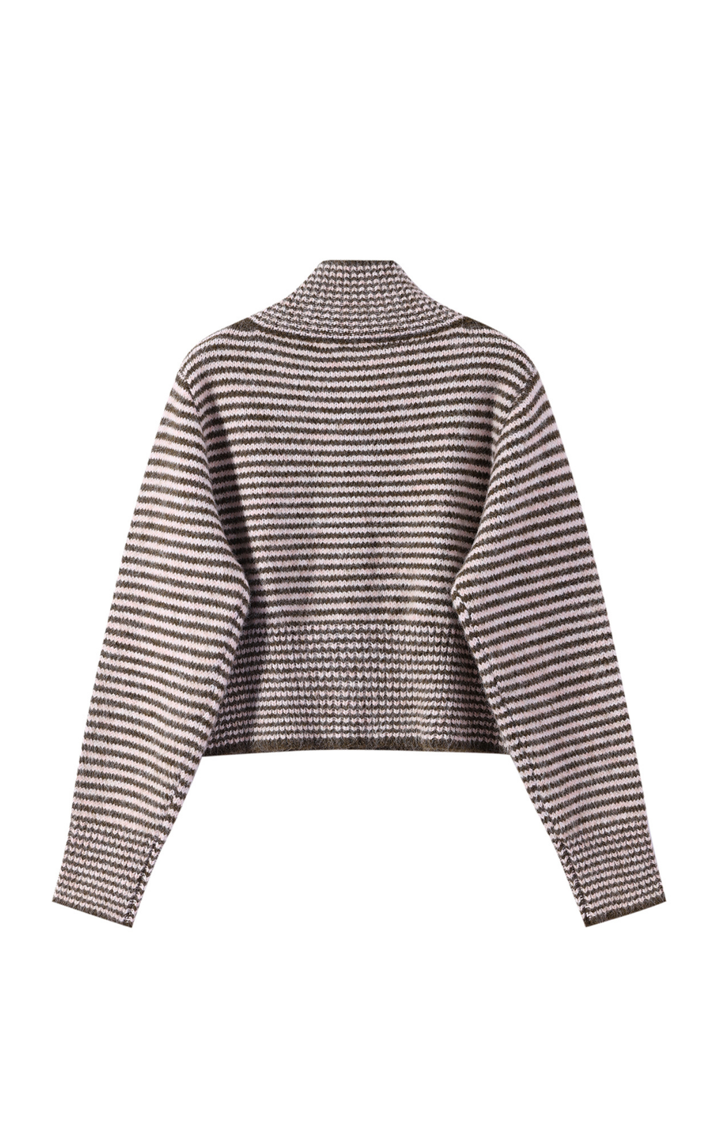 Coming Soon Button Me Up Funnel Neck Jumper
