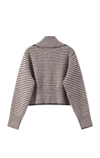 Button Me Up Funnel Neck Jumper