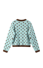 Blue & Brown Dotty Cardigan
