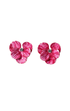 Coming Soon Pink Hibiscus Hues Earrings