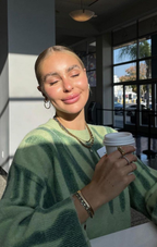 Double Green Poplar Paint Spill Jumper