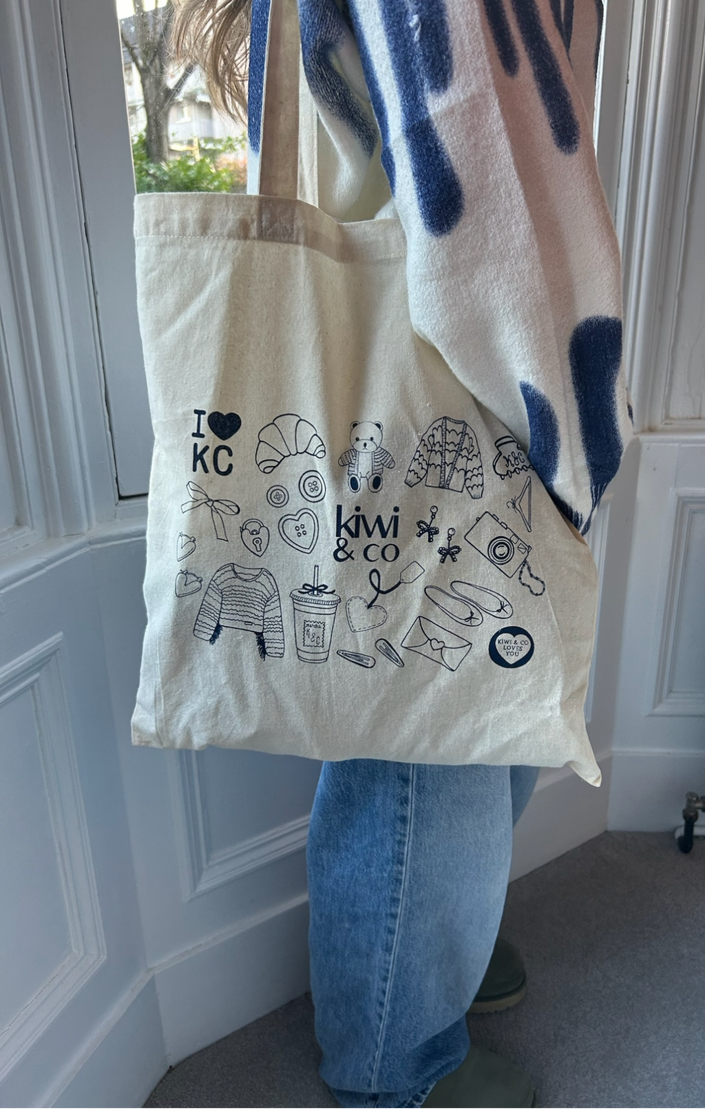 Kiwi Sketch Tote Bag