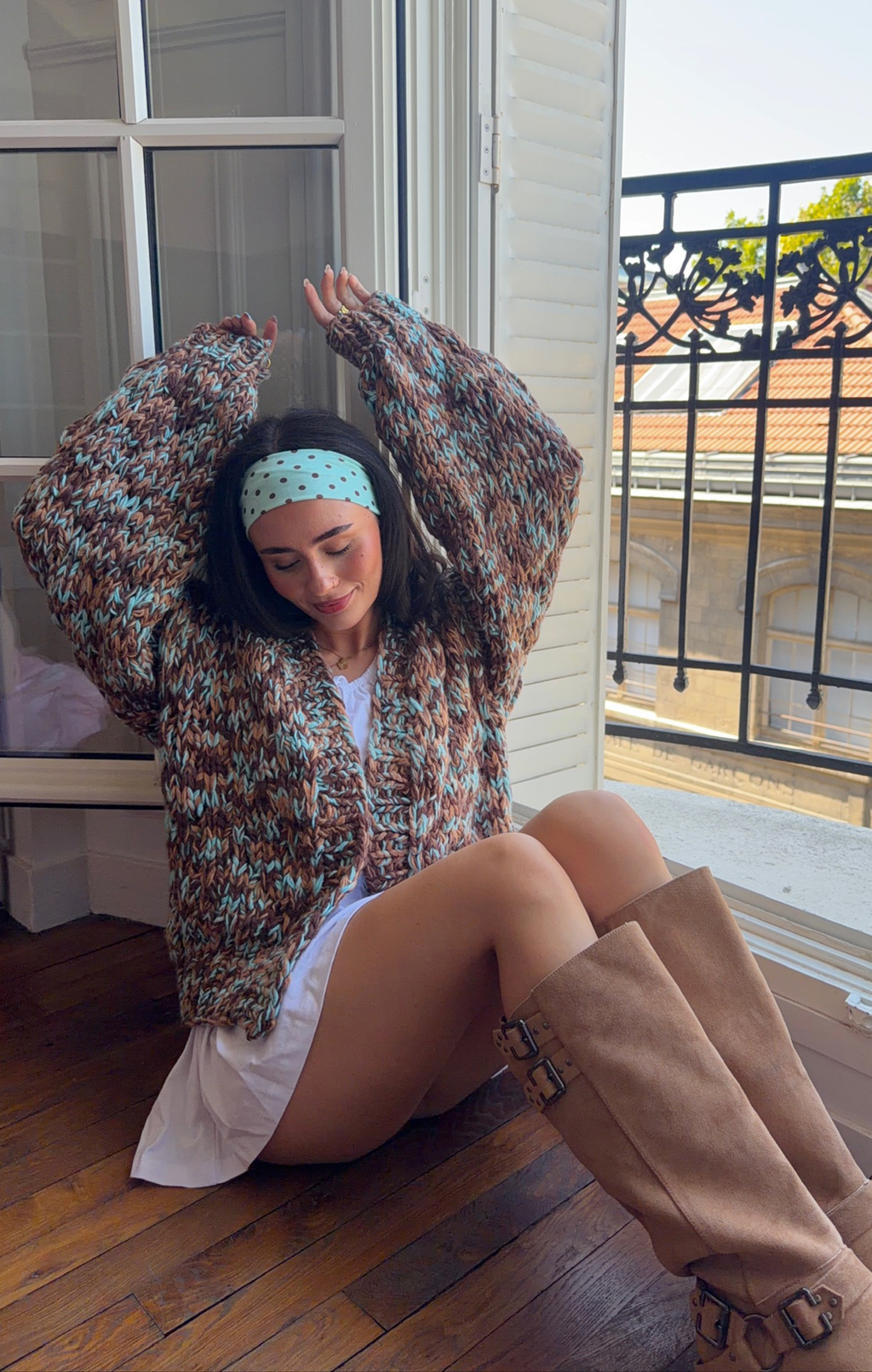Mint Choc Love Note Cardi