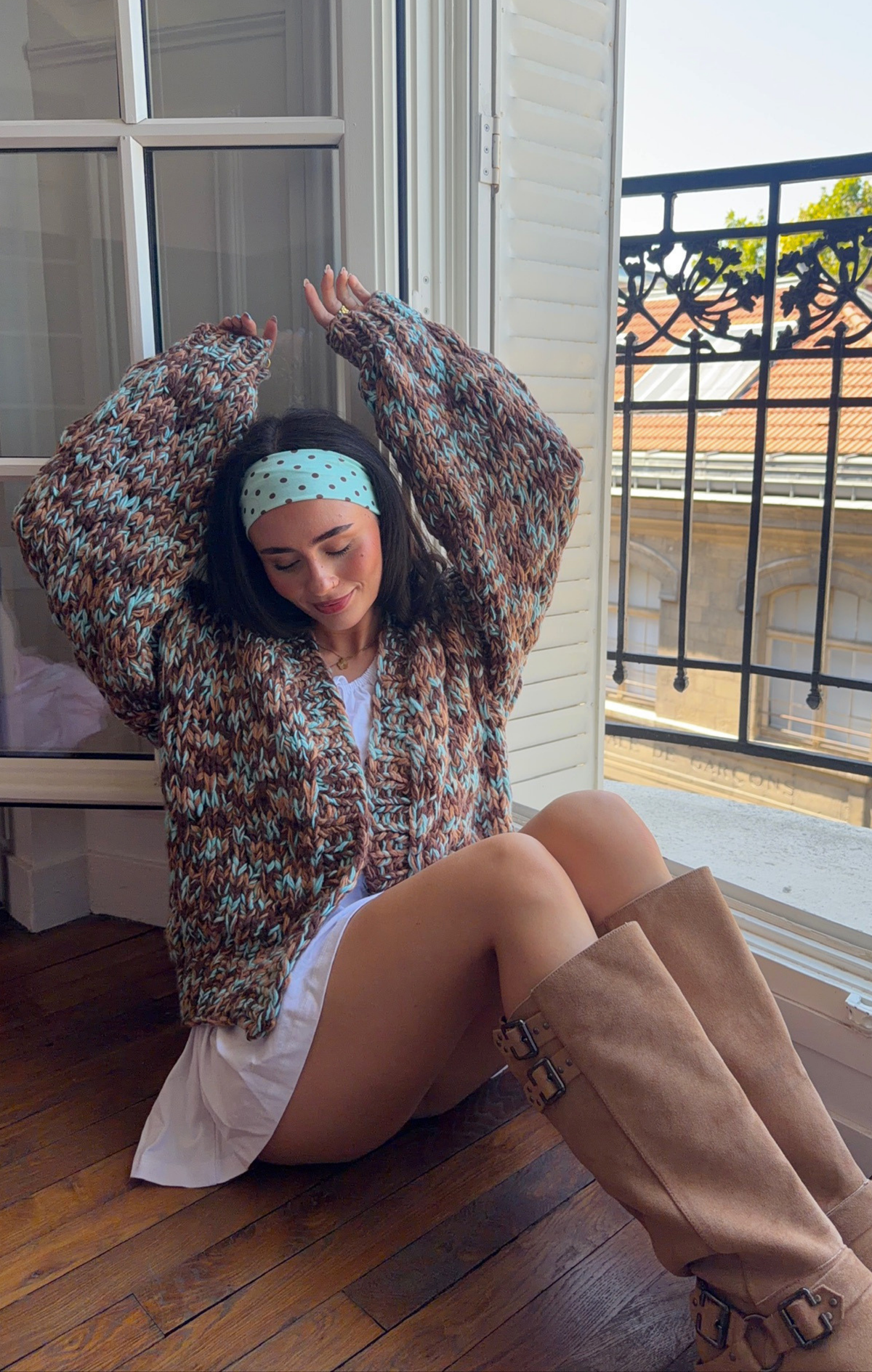 Mint Choc Love Note Cardi