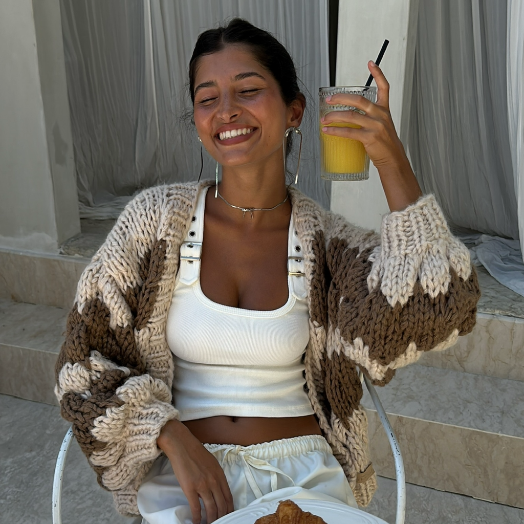 Latte Hugs & Kisses Cardigan