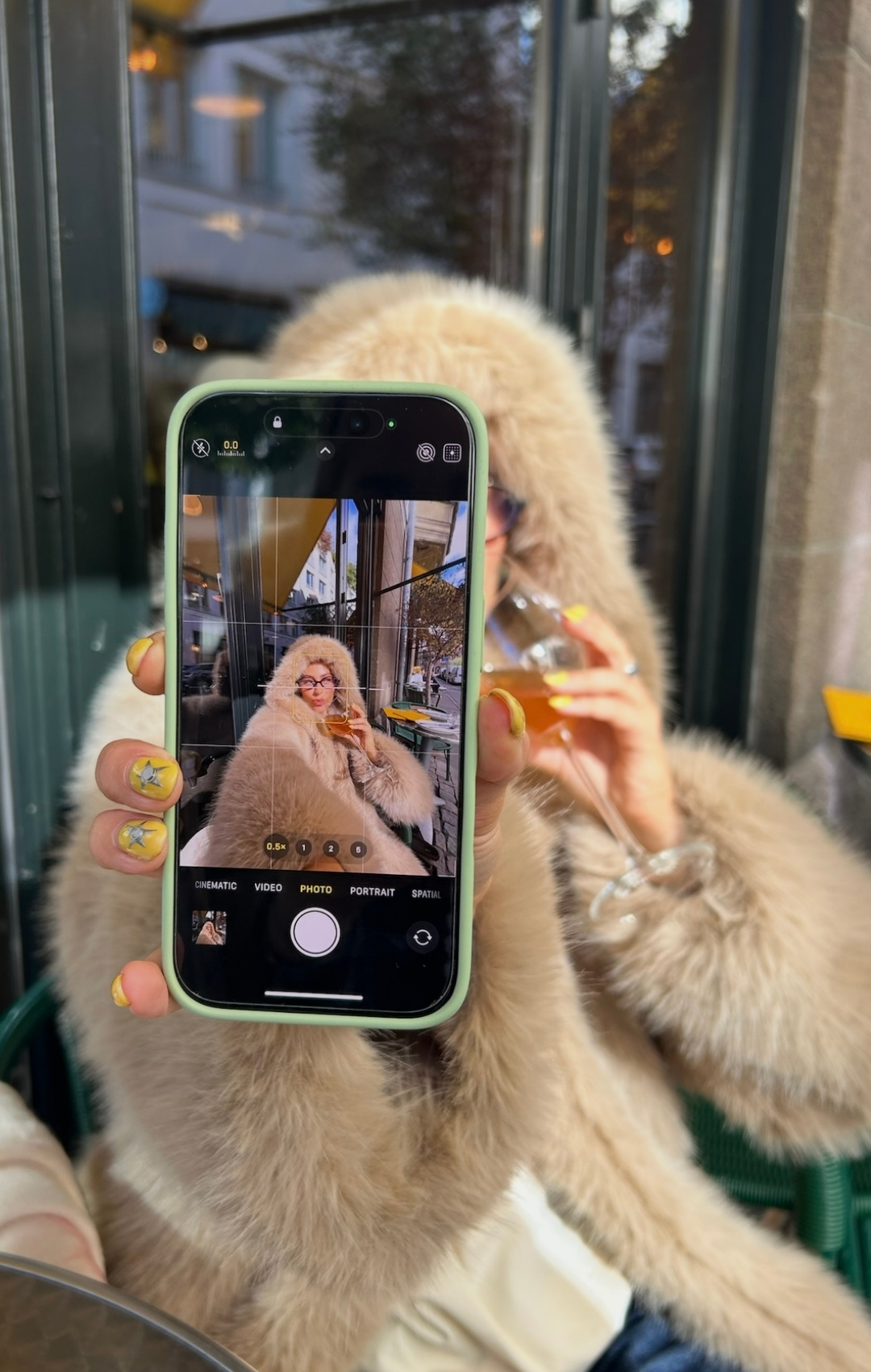 Faye Faux Fur Maple Jacket