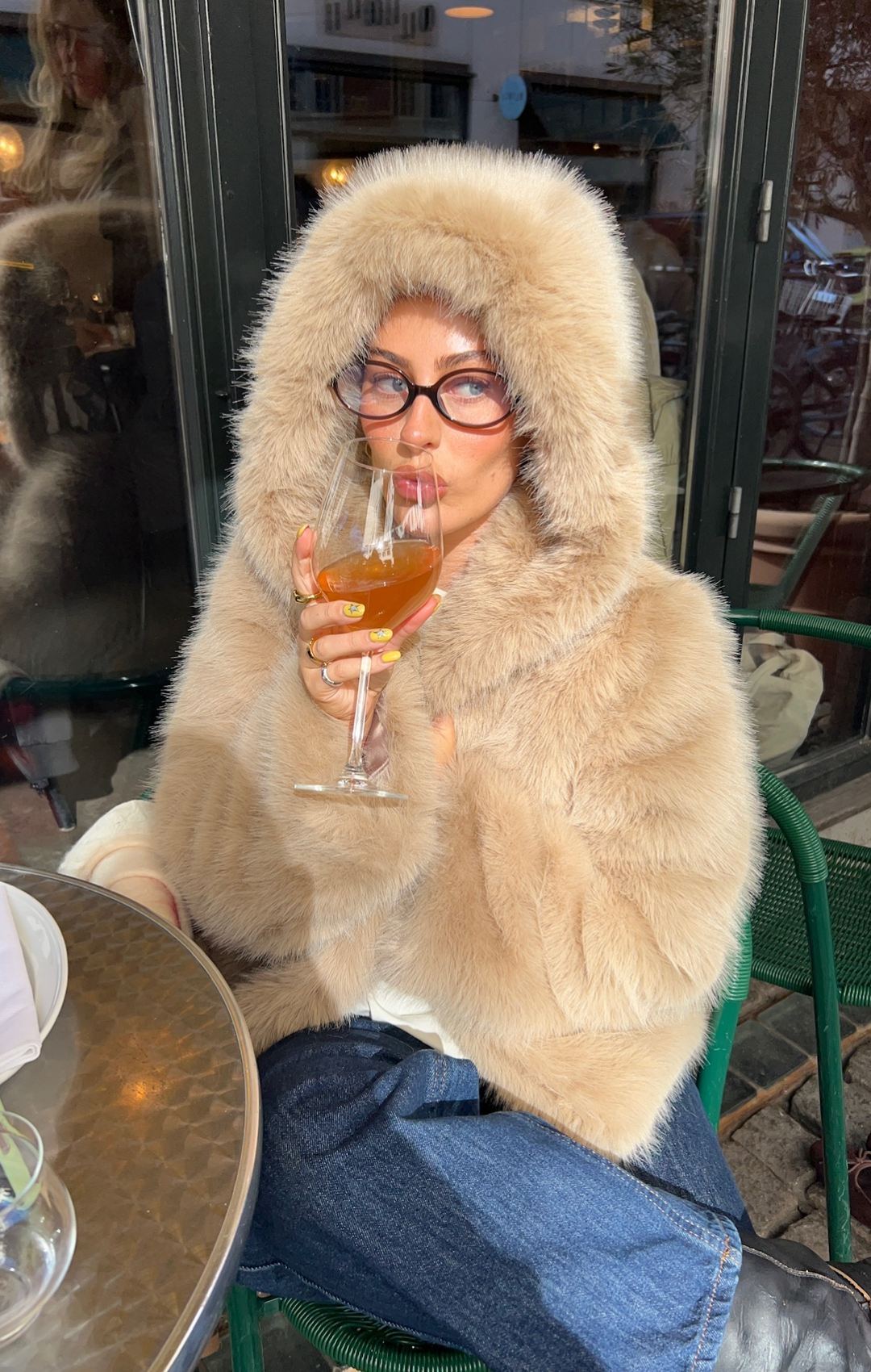 Faye Faux Fur Maple Jacket