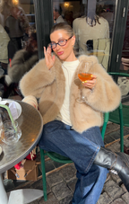 Faye Faux Fur Maple Jacket