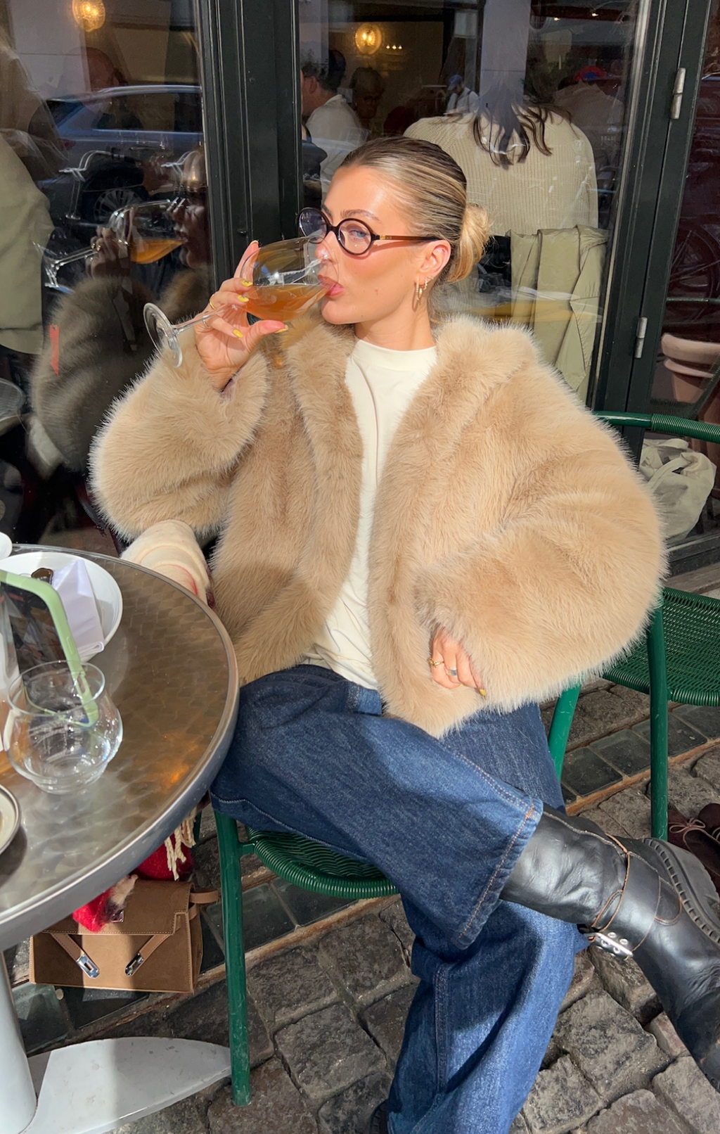 Faye Faux Fur Maple Jacket