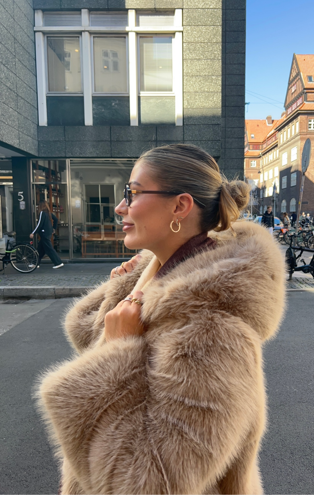 Faye Faux Fur Maple Jacket