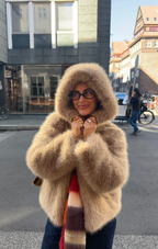 Faye Faux Fur Maple Jacket