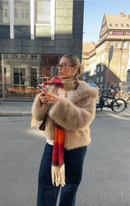 Faye Faux Fur Maple Jacket