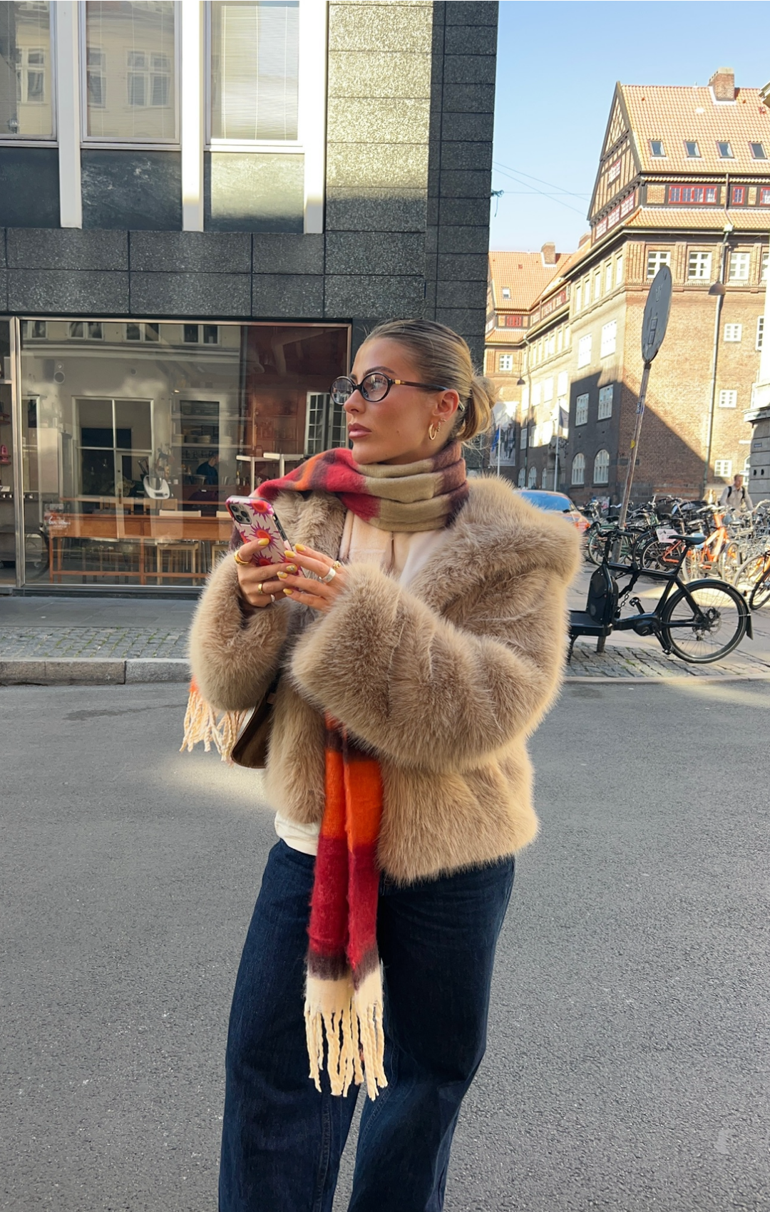 Faye Faux Fur Maple Jacket