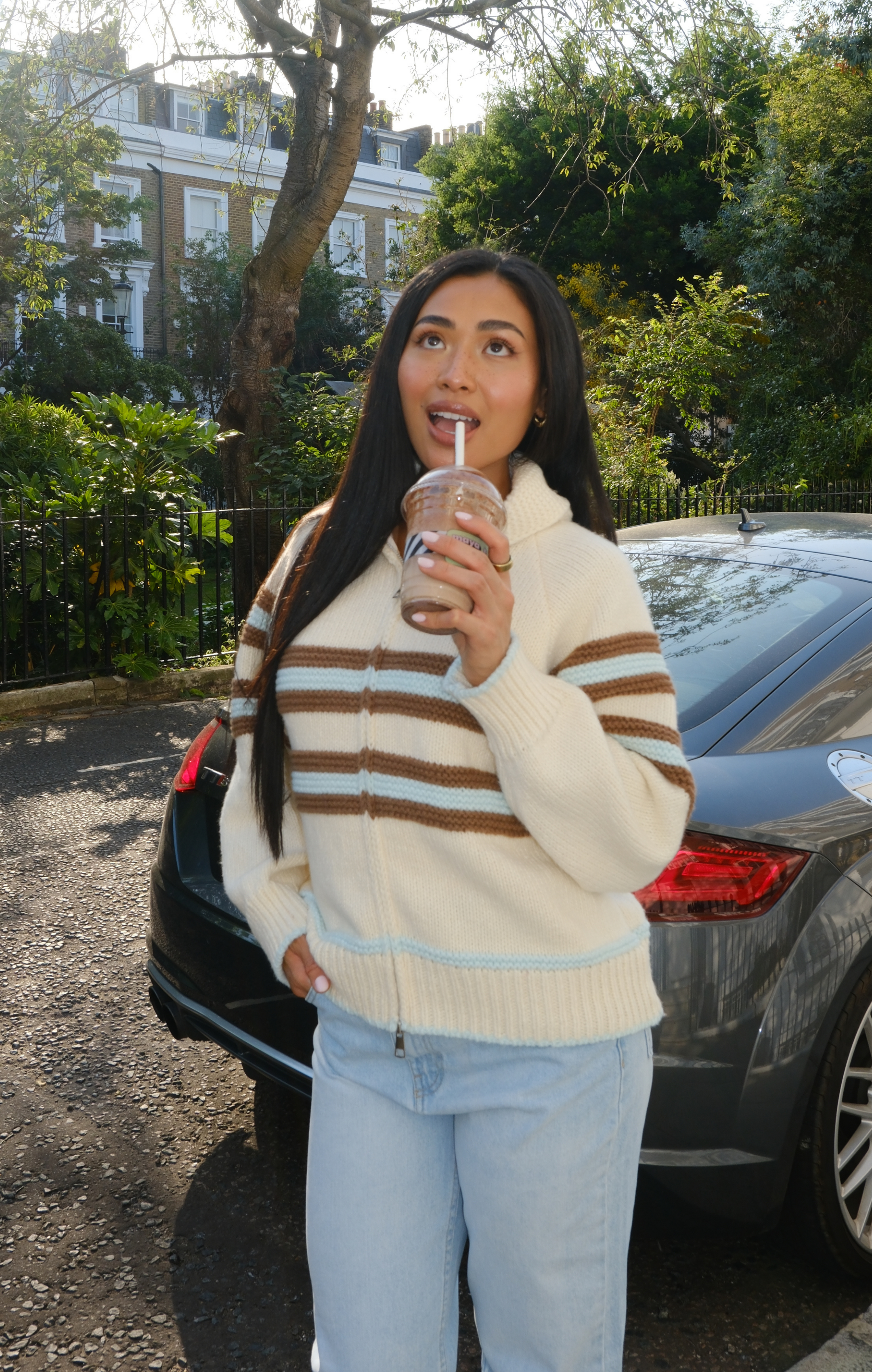 Blue & Brown Sunday Jumper
