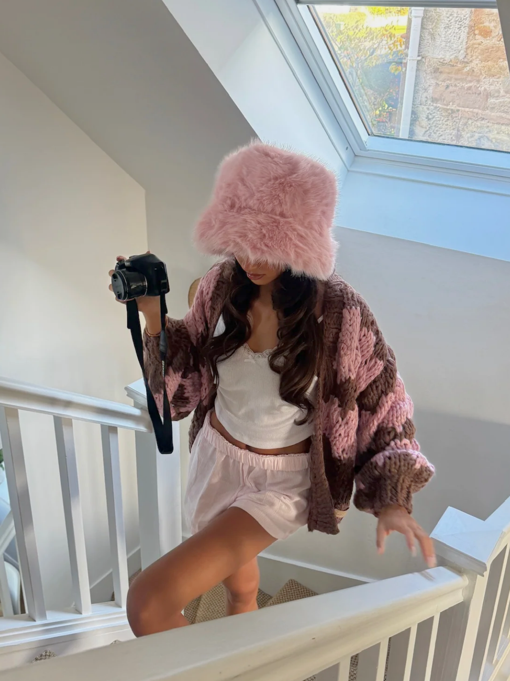 Chocolate Brownie Hugs & Kisses Cardigan