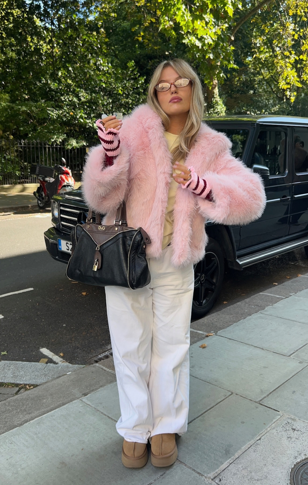 Blush Faye Faux Fur Jacket