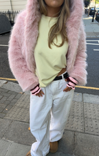 Blush Faye Faux Fur Jacket