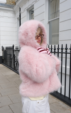 Blush Faye Faux Fur Jacket