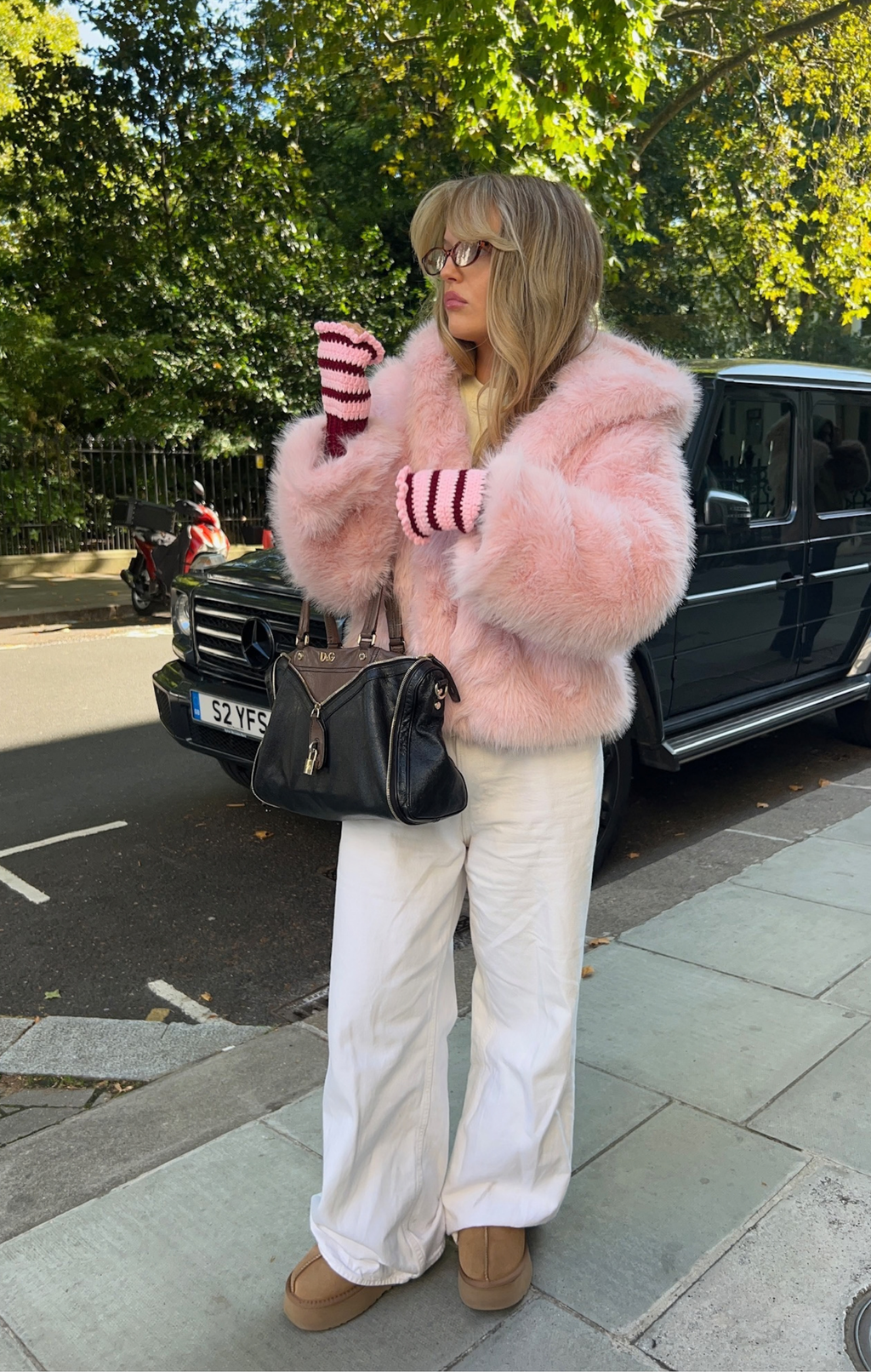 Blush Faye Faux Fur Jacket