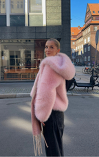 Faye Faux Fur Blush Jacket