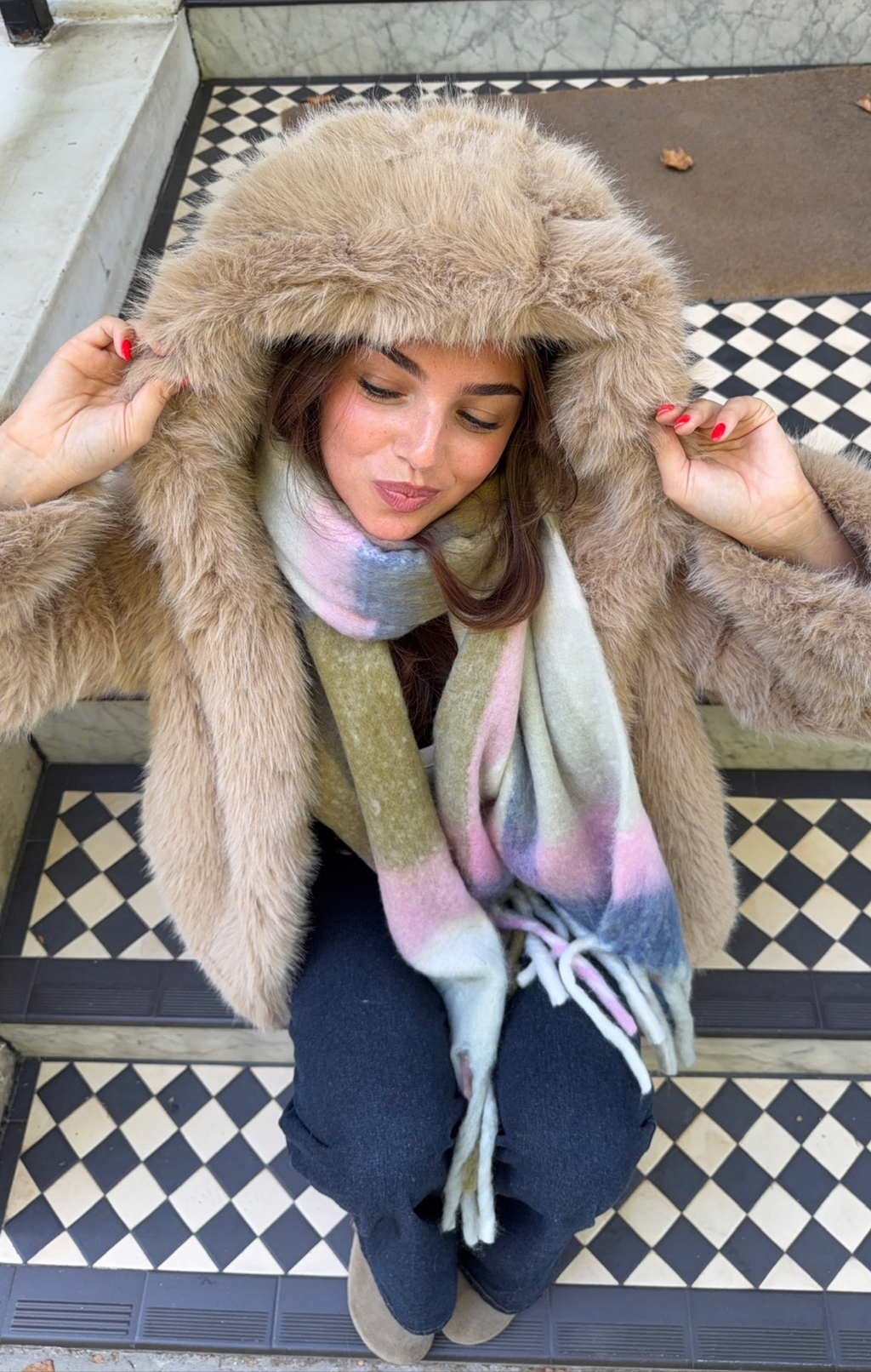 Maple Faye Faux Fur Jacket