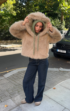 Maple Faye Faux Fur Jacket