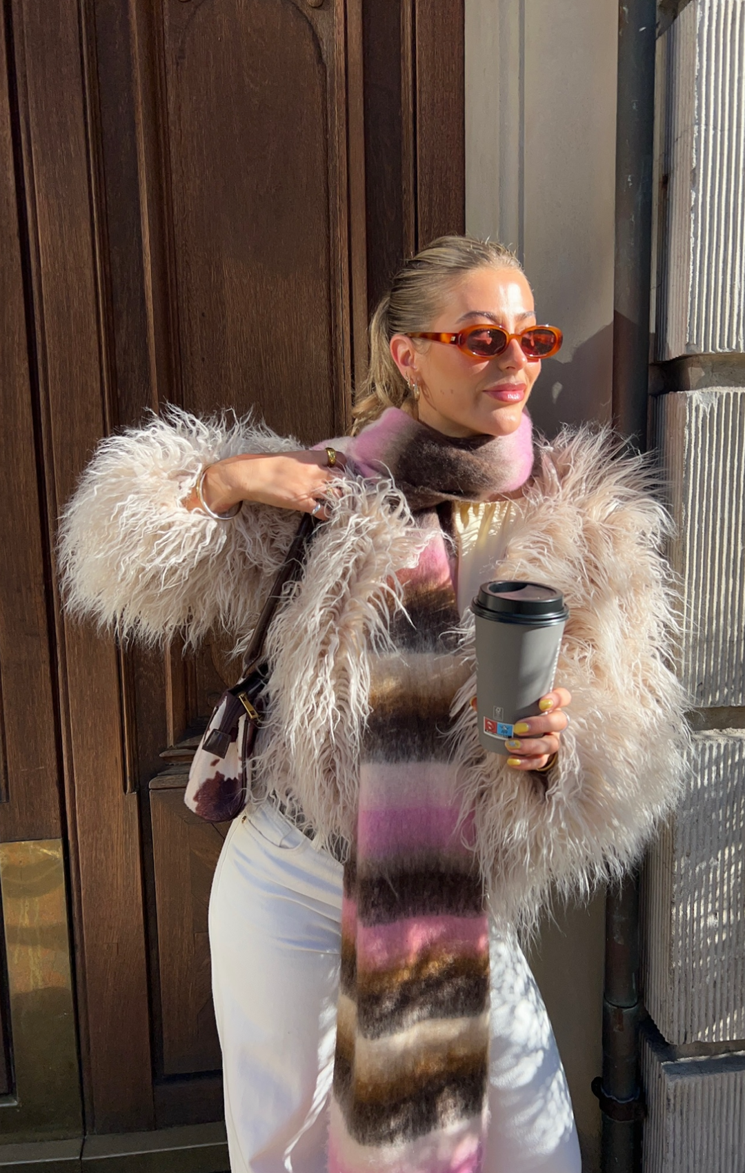 Esme Faux Fur Oatmeal Jacket