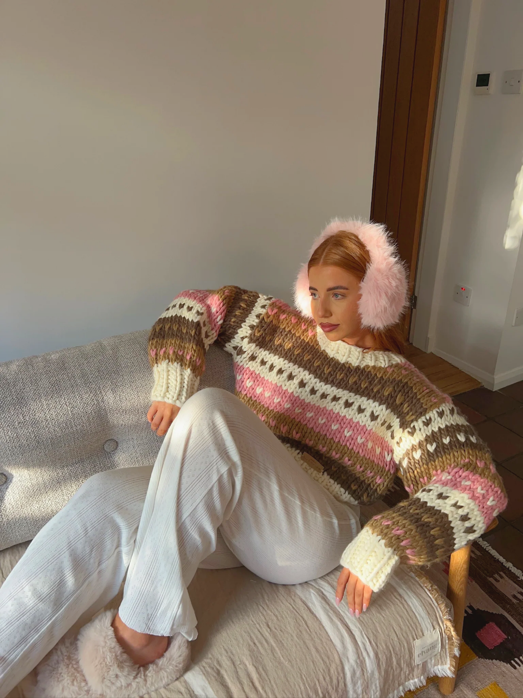 Vanilla Ginger Bread Fairisle Jumper