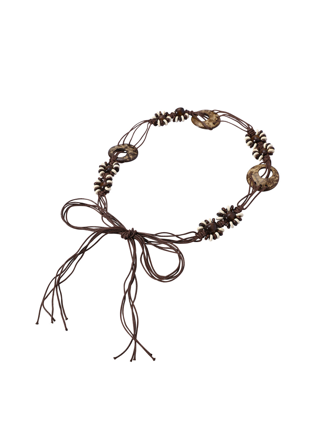 Brown Beaded Belt