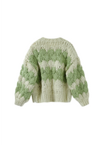 Pistachio Cream Hugs & Kisses Cardigan