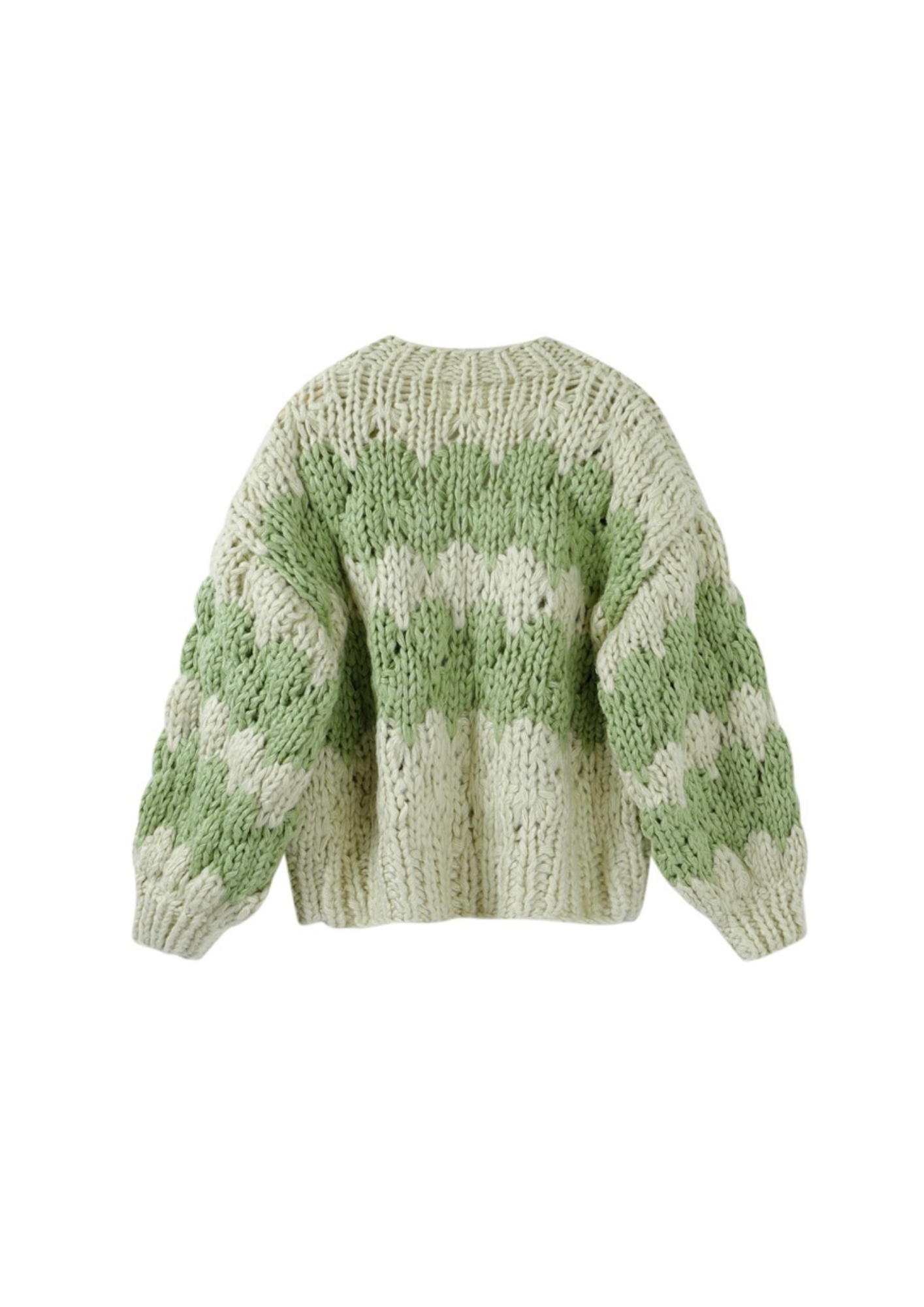 Pistachio Cream Hugs & Kisses Cardigan
