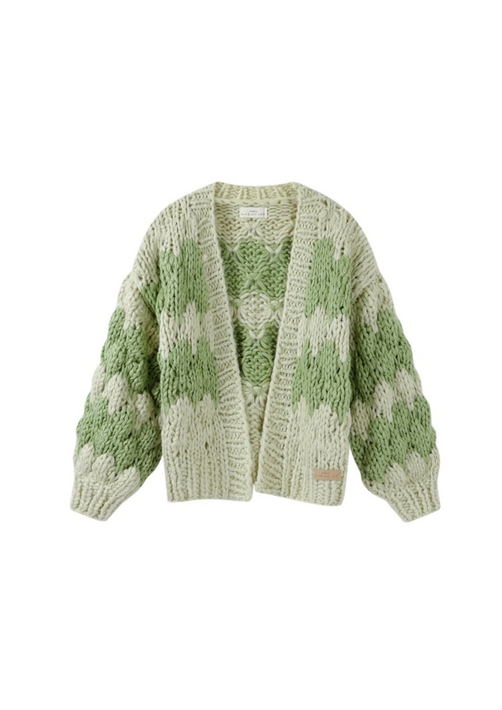 Pistachio Cream Hugs & Kisses Cardigan