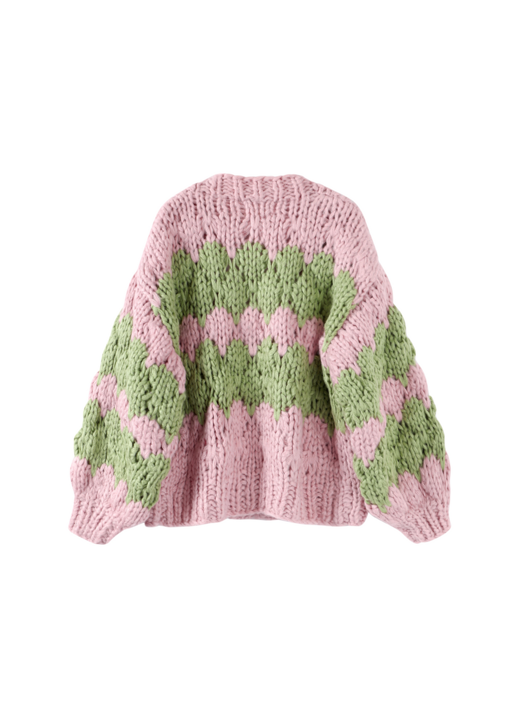 Strawberry Matcha Hugs & Kisses Cardigan