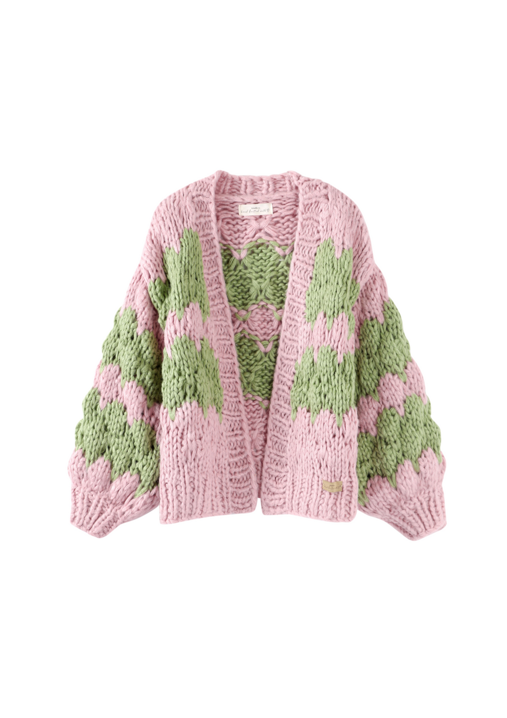 Strawberry Matcha Hugs & Kisses Cardigan
