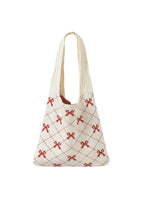 Adore-a-Bow Red Knitted Bag