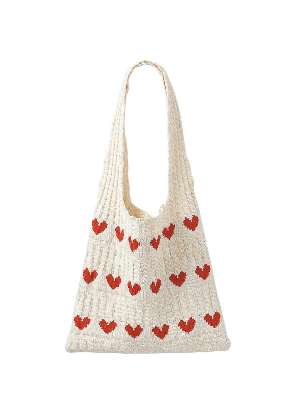 Honey Heart Knitted Bag
