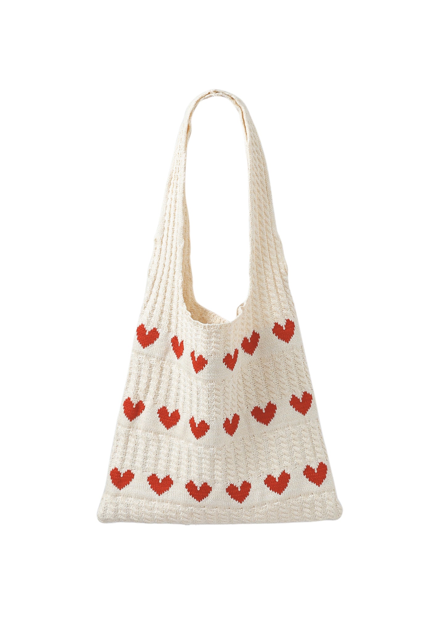 Honey Heart Knitted Bag