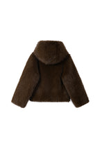 Coming Soon Chocolate Faye Faux Fur Jacket