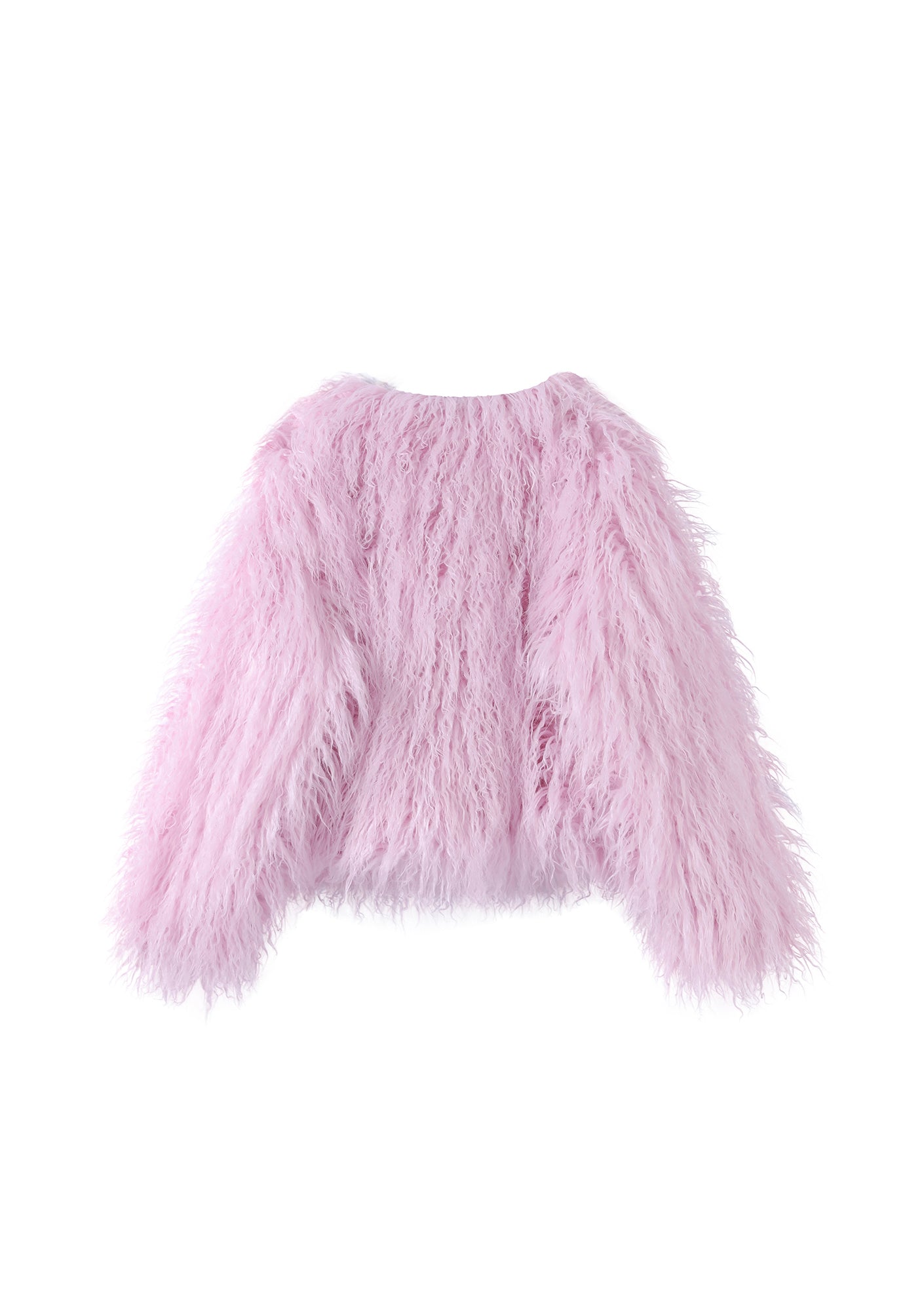 Esme Faux Fur Powder Pink Coat