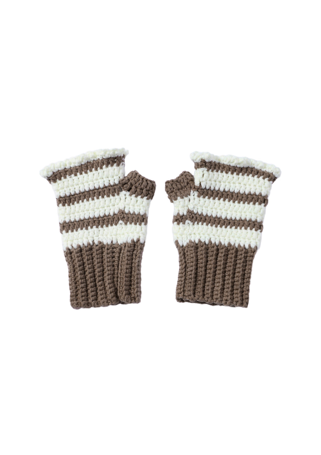 Coming Soon Cream Ruffle Gloves
