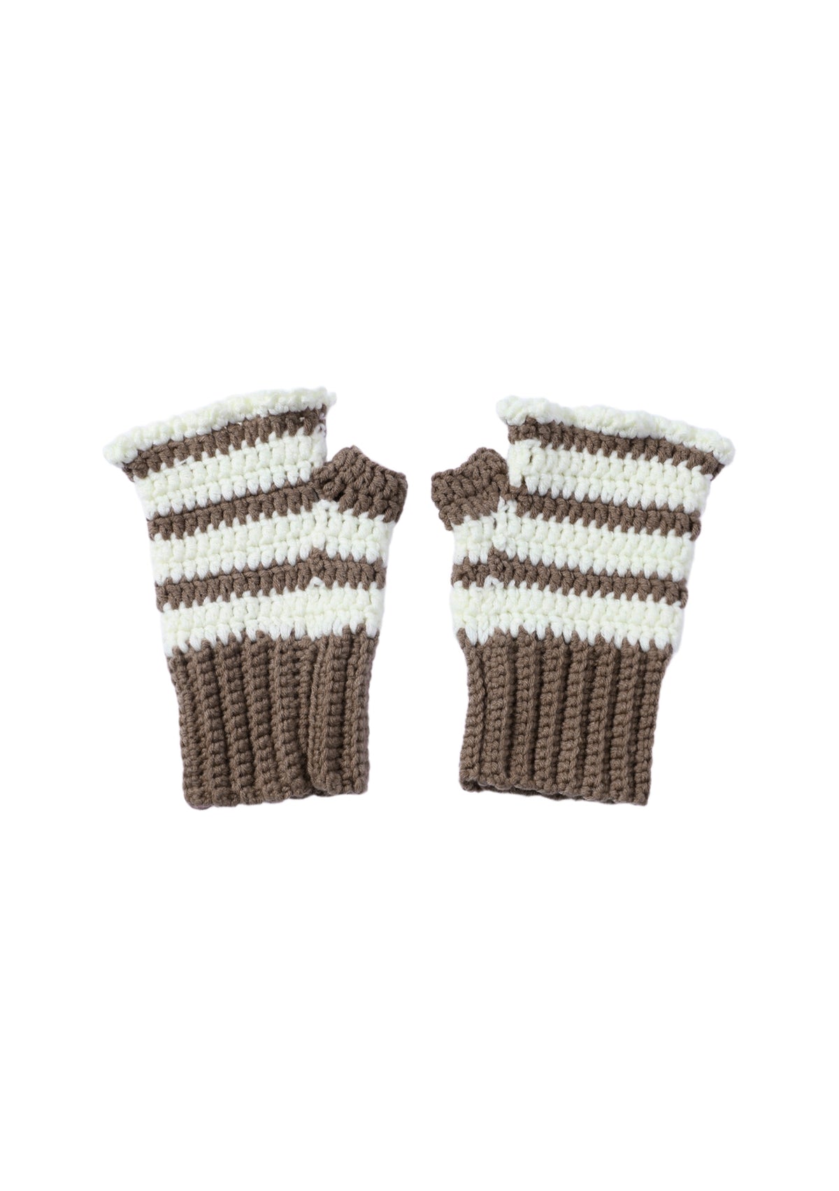 Coming Soon Cream Ruffle Gloves