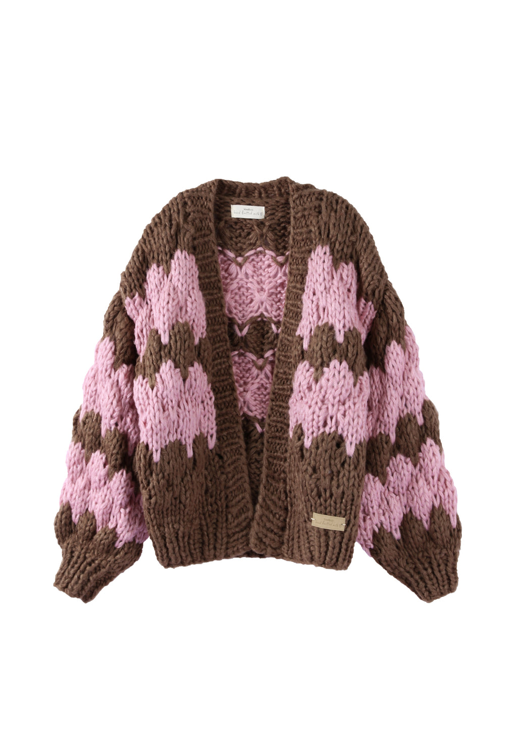 Chocolate Brownie Hugs & Kisses Cardigan