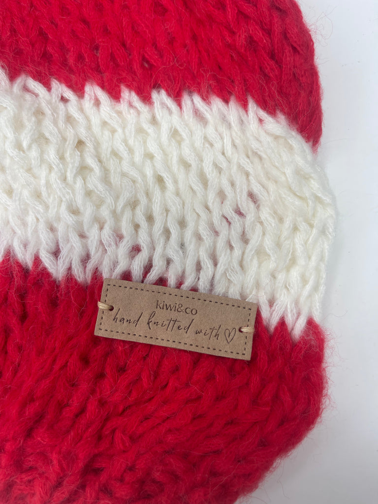 Forget Me Not Stripe Jumper in Red - Kiwi & Co Jumper